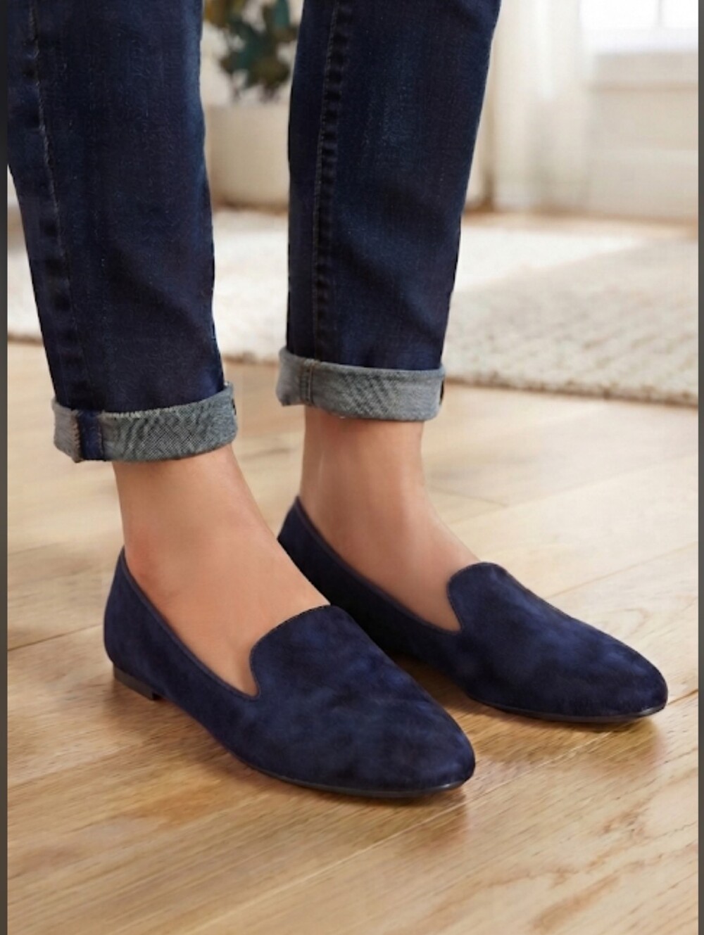 Birdies The New Starling in navy suede Loafer Size 10.5